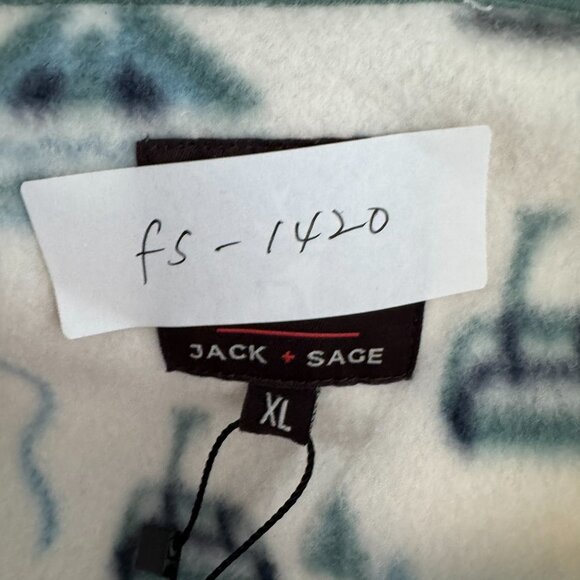 Jack Sage Lifty Ivory Fleece Pullover Womens XL Quarter Zip Ski NWT FS-1420 - Picture 2 of 10